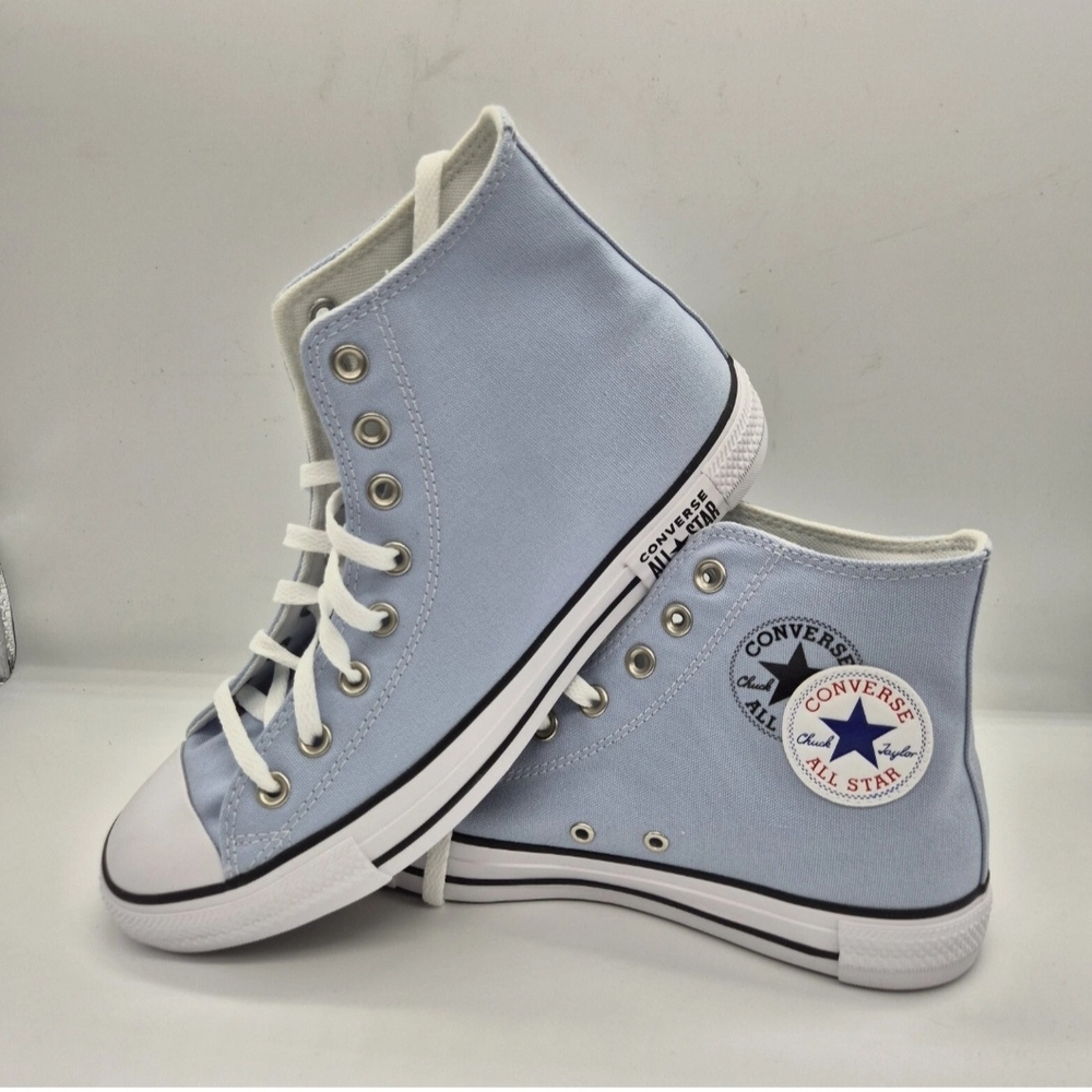 Converse Chuck Taylor All Star High Top Sneakers - Light Blue - Picture 2 of 12